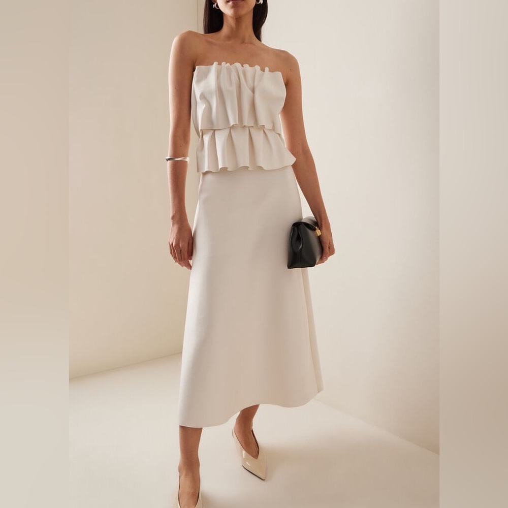 House of Dagmar Ruffle Crepe Dress